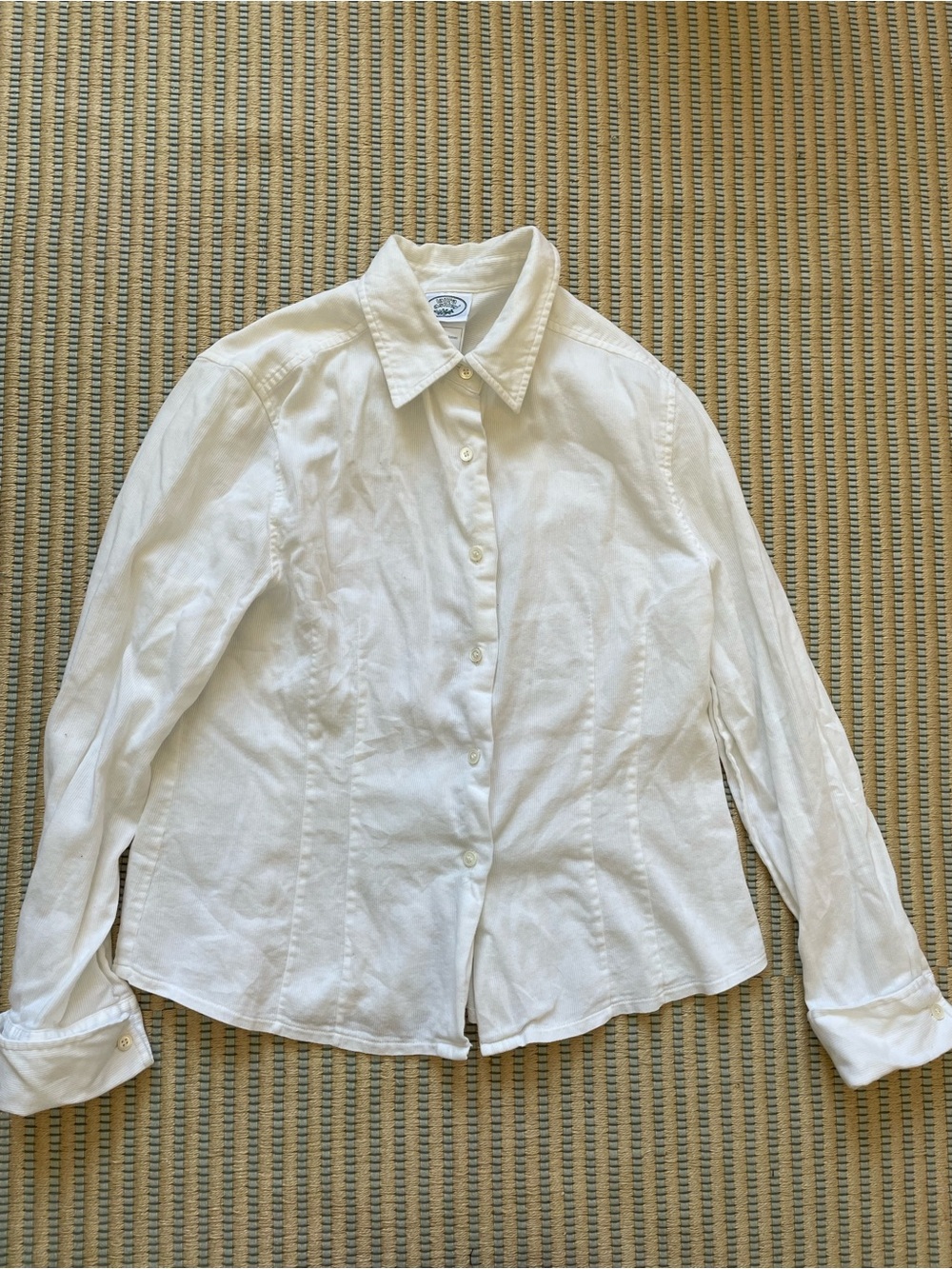 Laura Ashley white button-down blouse